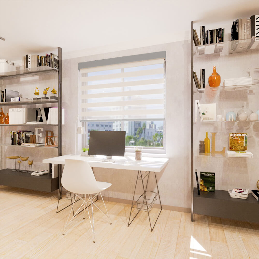 Cortina Doble Roller Zakynthos Beige