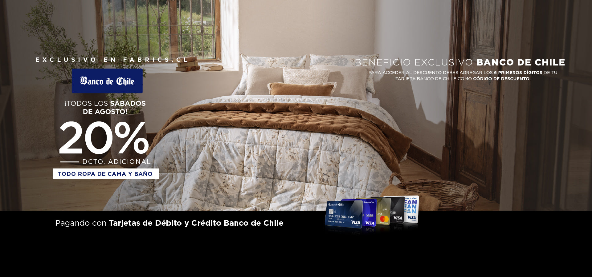 20% adicional exclusivo clientes Banco de Chile