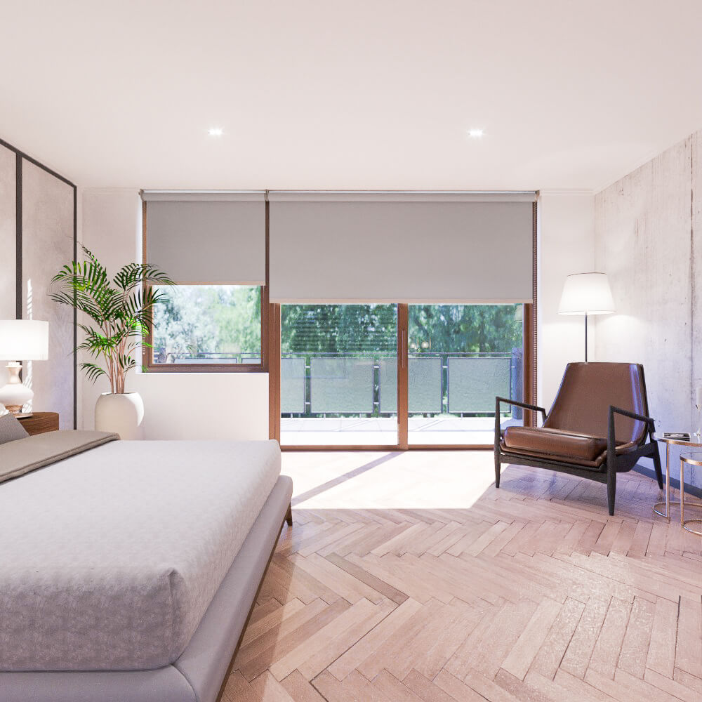 Cortina Roller BlackOut Munchen Gris Perla