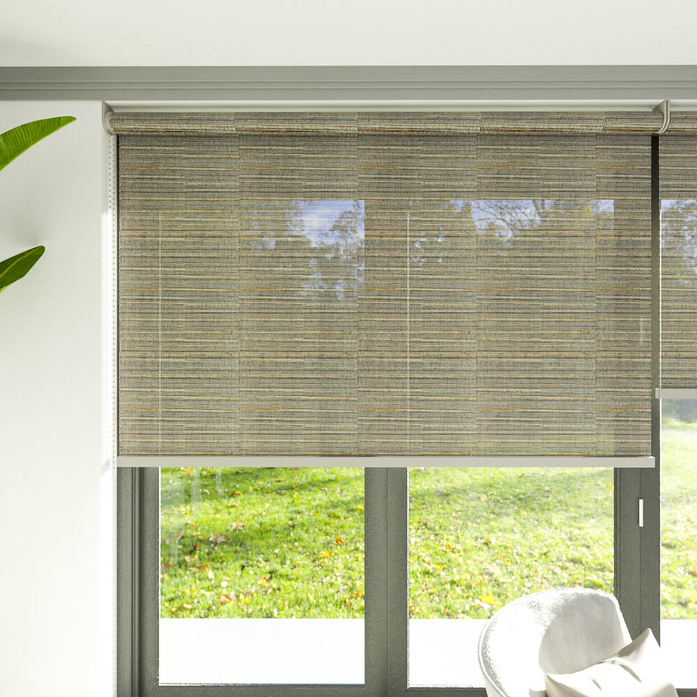 Cortina Roller Natural Jinju Negro