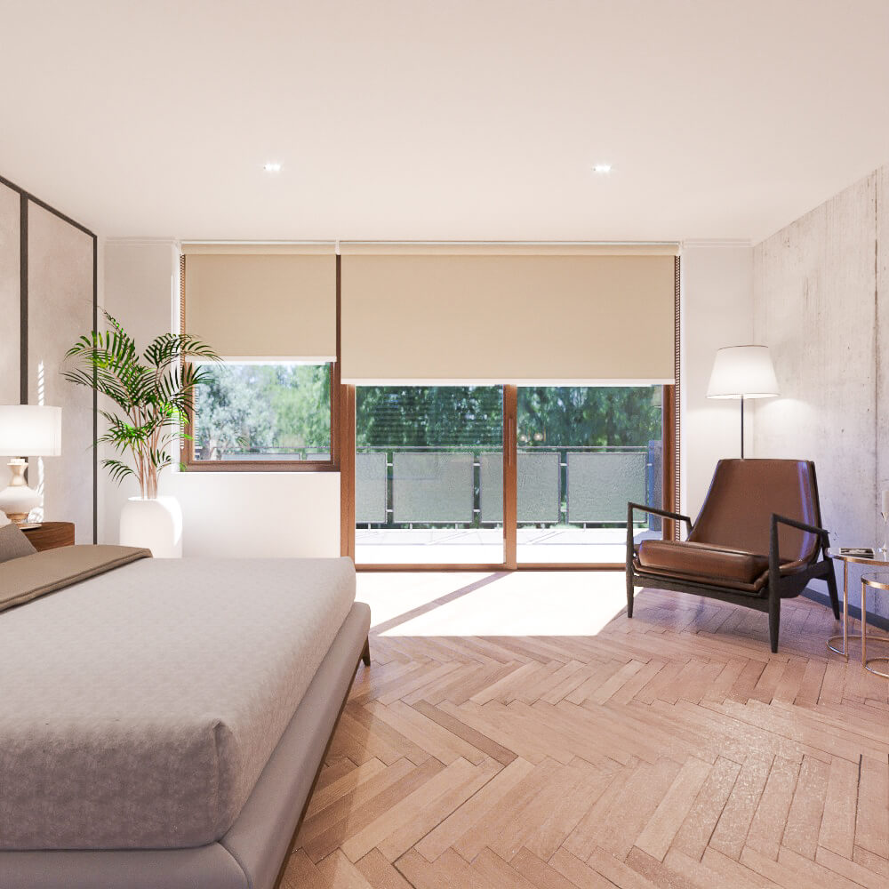 Cortina Roller BlackOut Munchen Tostado