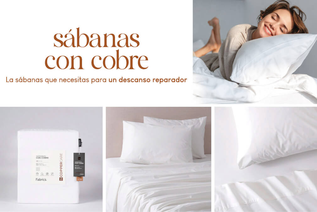 Sábanas con cobre ¿SABÍAS QUE PUEDES CUIDAR TU PIEL MIENTRAS DUERMES?