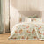 Cubrecama Quilt Estampado Orchid 2 Plazas Coral