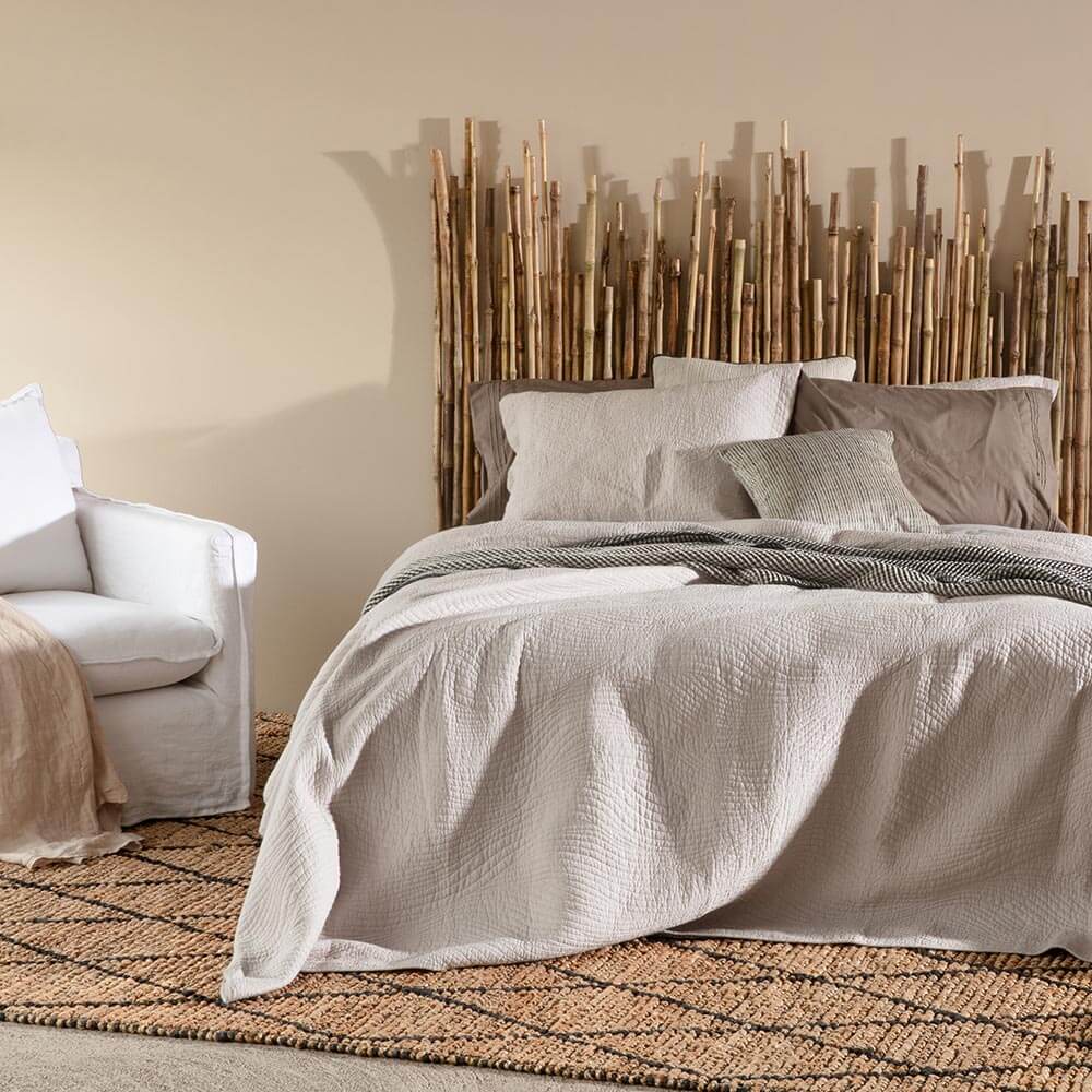 Cubrecama Quilt Slate King Champagne