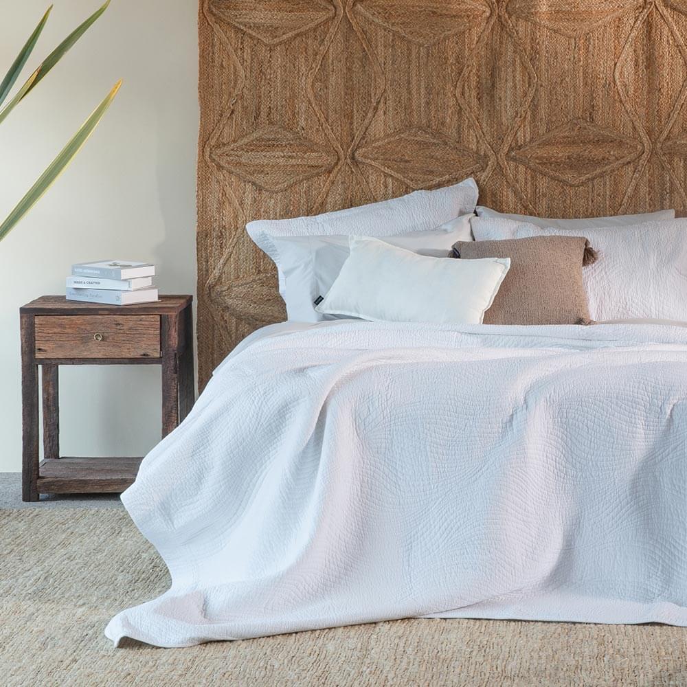 Cubrecama Quilt Slate 1.5 Plazas Blanco