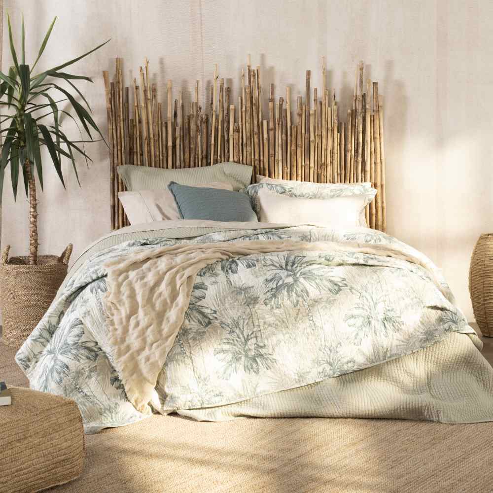 Cubrecama Quilt Estampado 2 Plazas Caribe Turquesa