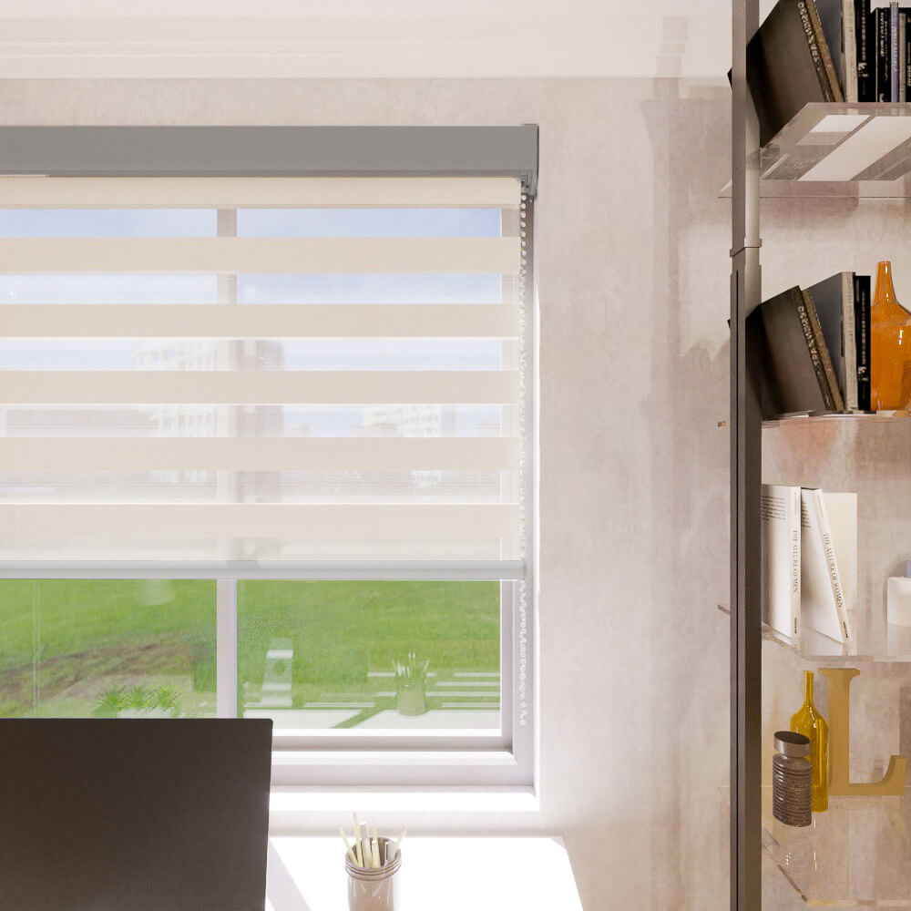 Cortina Doble Roller Zakynthos Beige