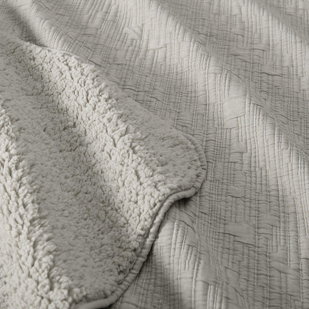 Cubrecama Jacquard Sherpa Tex 2 Plazas Verde