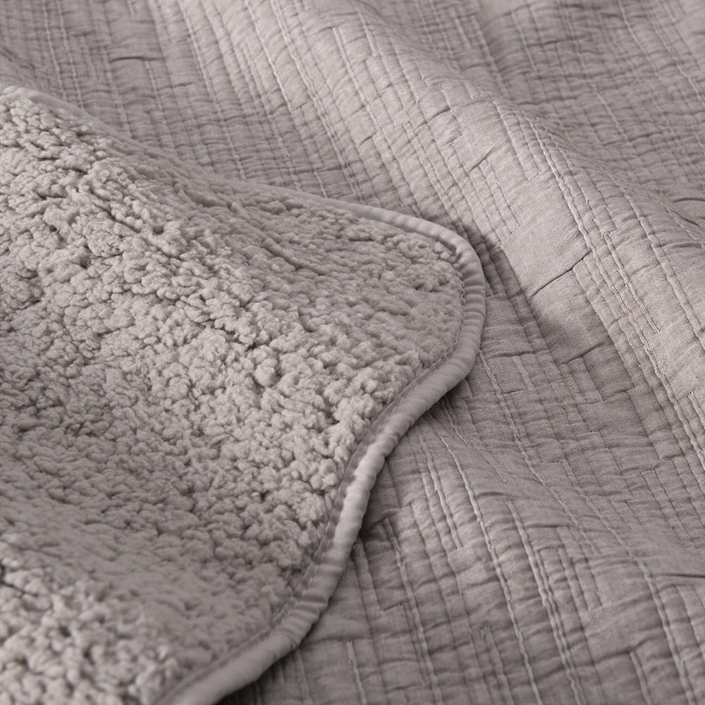 Cubrecama Jacquard Sherpa Tex King Arena