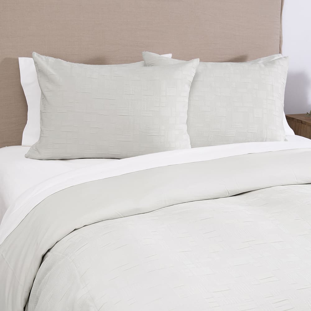 Funda de Plumón Waffle Cora 2 Plazas Perla