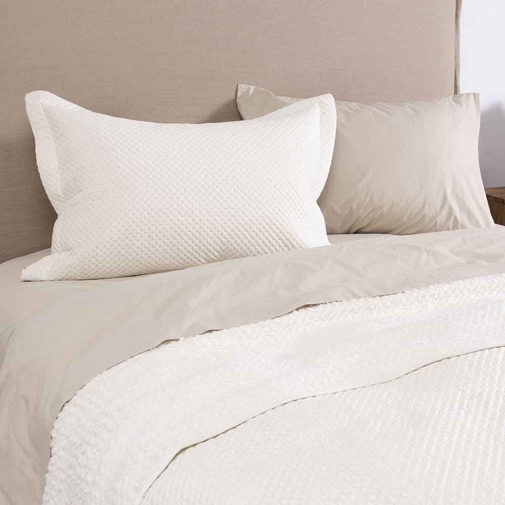 Cubrecama Quilt Velvet Sherpa Akio 1.5 Plazas Crudo