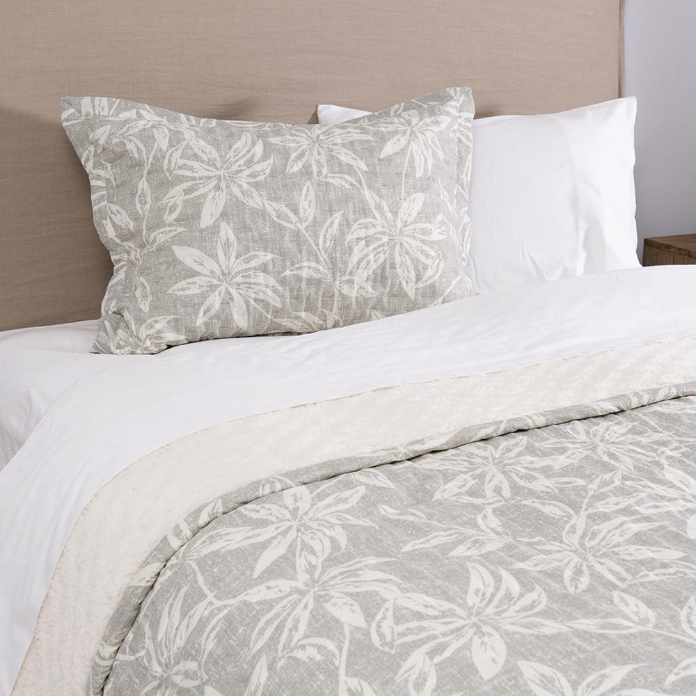 Cubrecama Quilt Estampado Sherpa Fulles 1.5 Plazas Verde