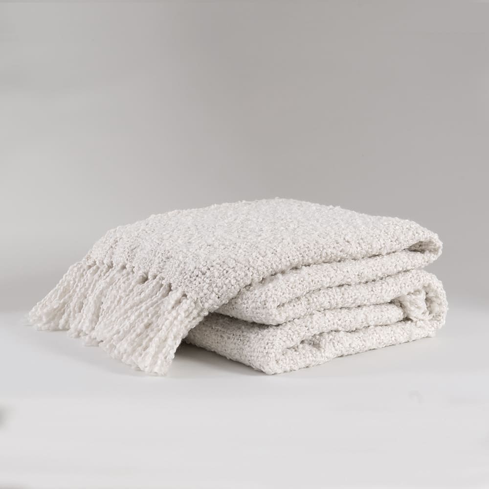 Manta Boucle Blanco