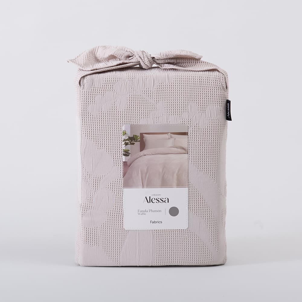 Funda de Plumón Waffle Dalia 1.5 Plazas Malva
