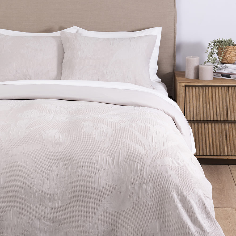 Funda de Plumón Waffle Dalia Super King Malva