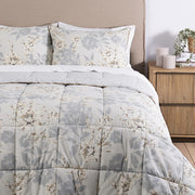 Plumón Estampado Rosalía 1.5 Plazas Gris