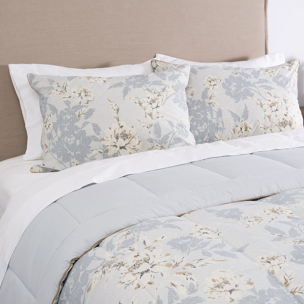 Plumón Estampado Rosalía King Gris