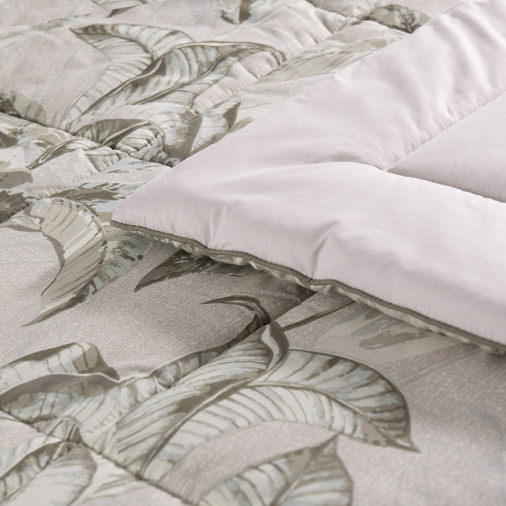 Plumón Estampado Arboleda 2 Plazas Beige