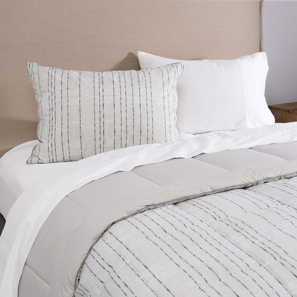 Plumón Estampado Listado 1.5 Plazas Arena