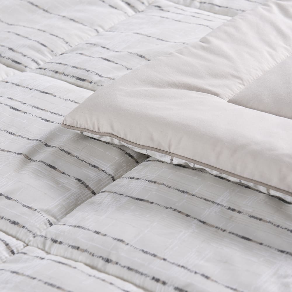 Plumón Estampado Listado 1.5 Plazas Arena