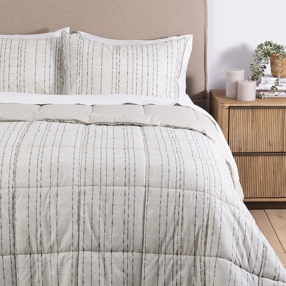 Plumón Estampado Listado King Arena