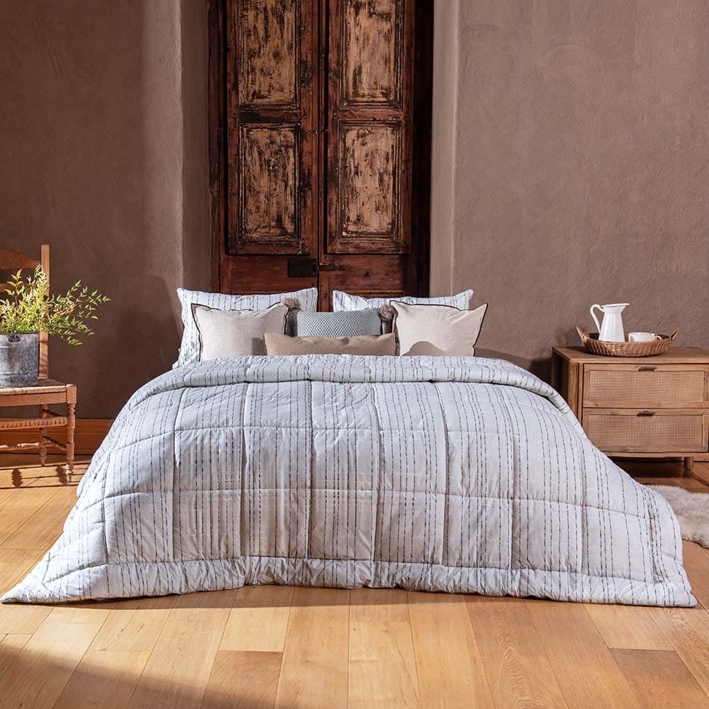 Plumón Estampado Listado King Arena