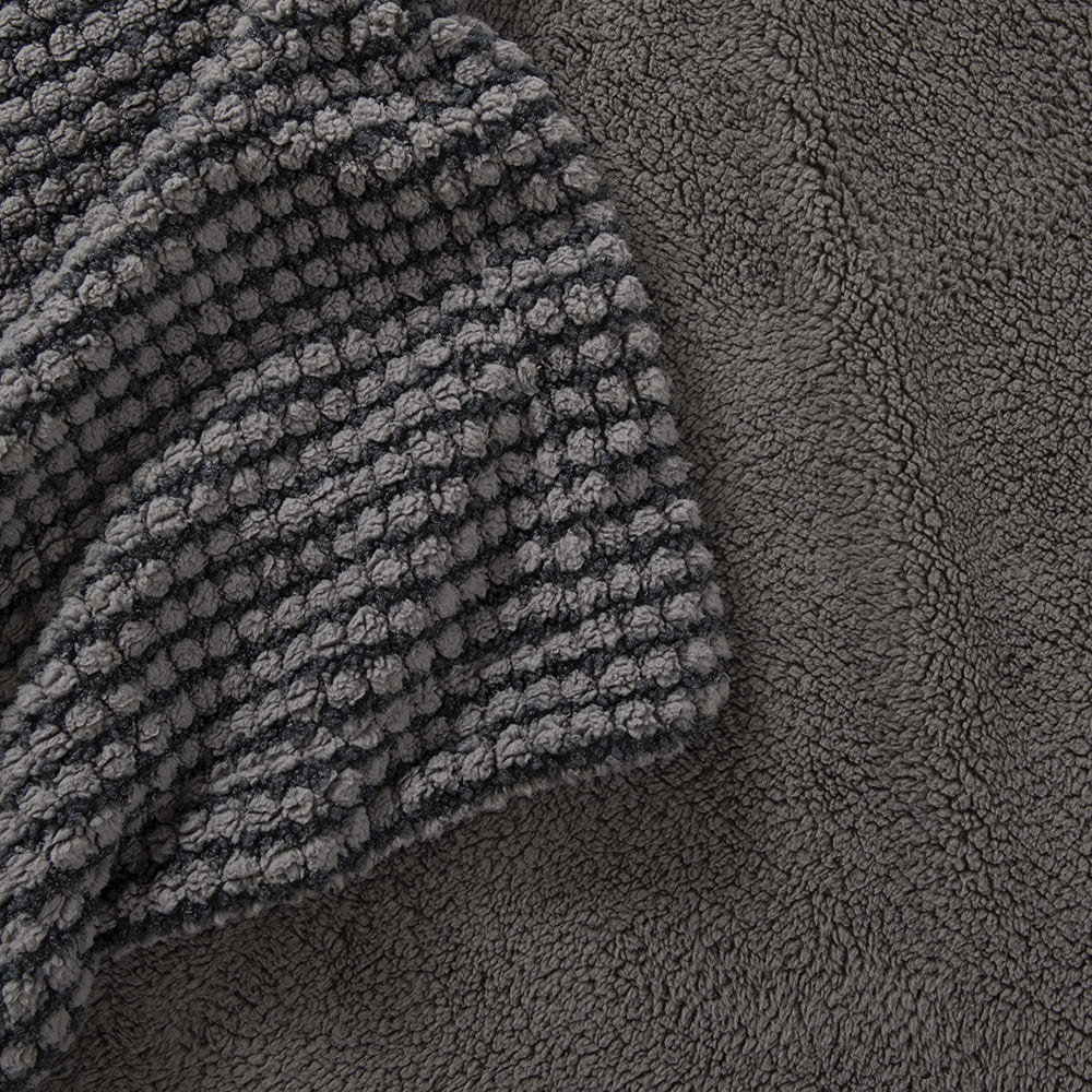 Manta Popcorn Gris