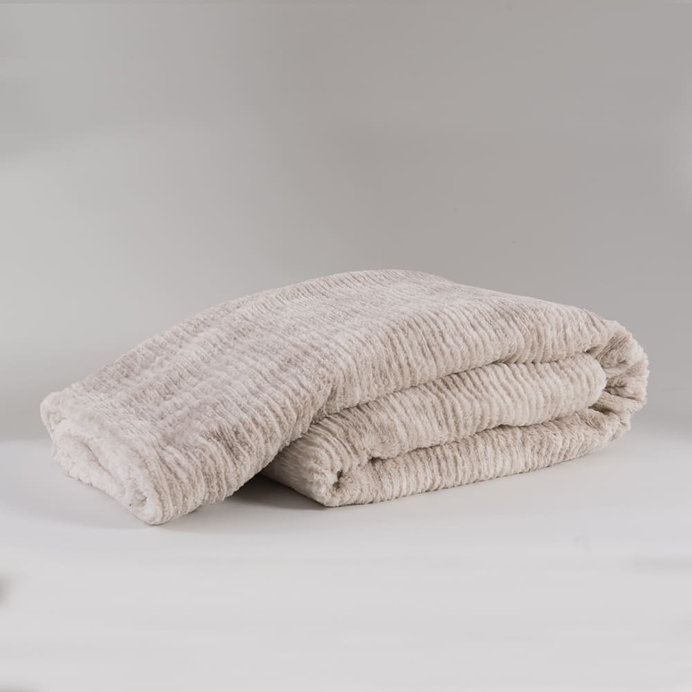 Manta Rabbit Fur 125x150cm Beige