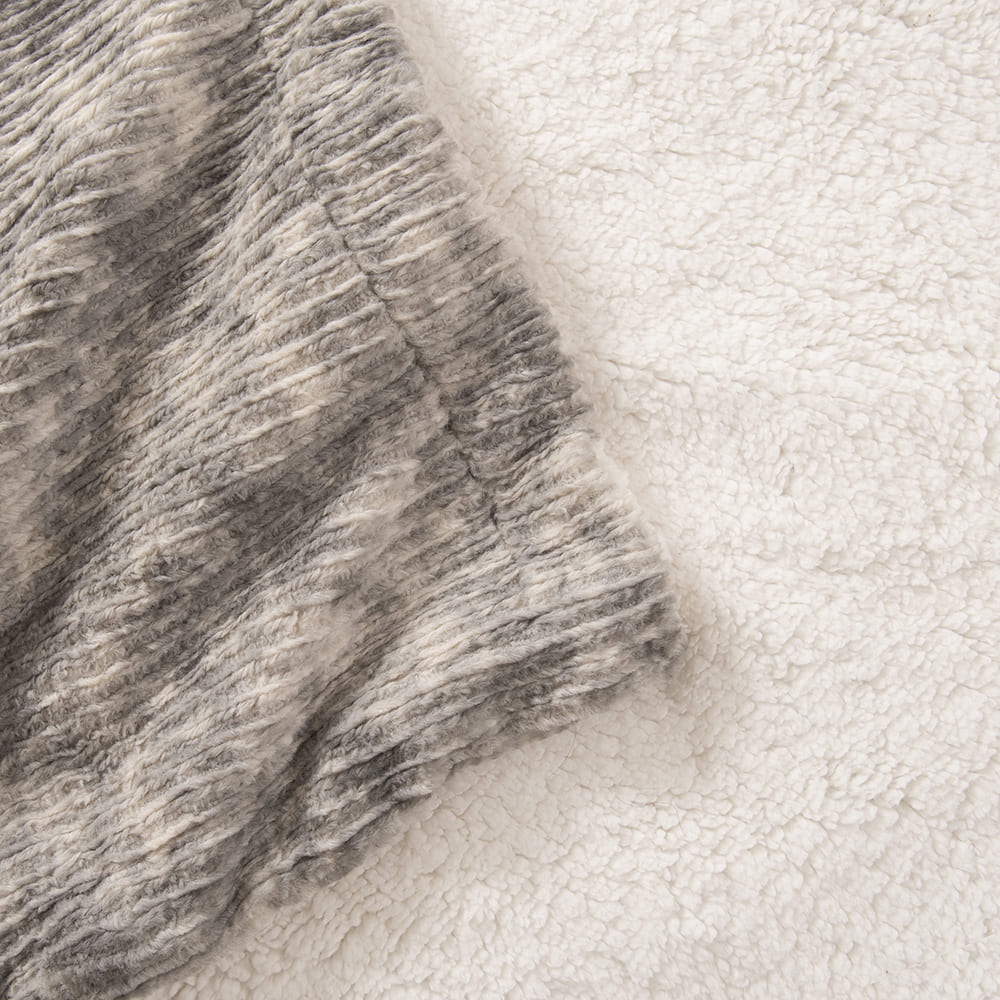 Manta Rabbit Fur 125x150cm Marengo