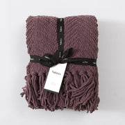 Manta Chunky Zigzag Malva