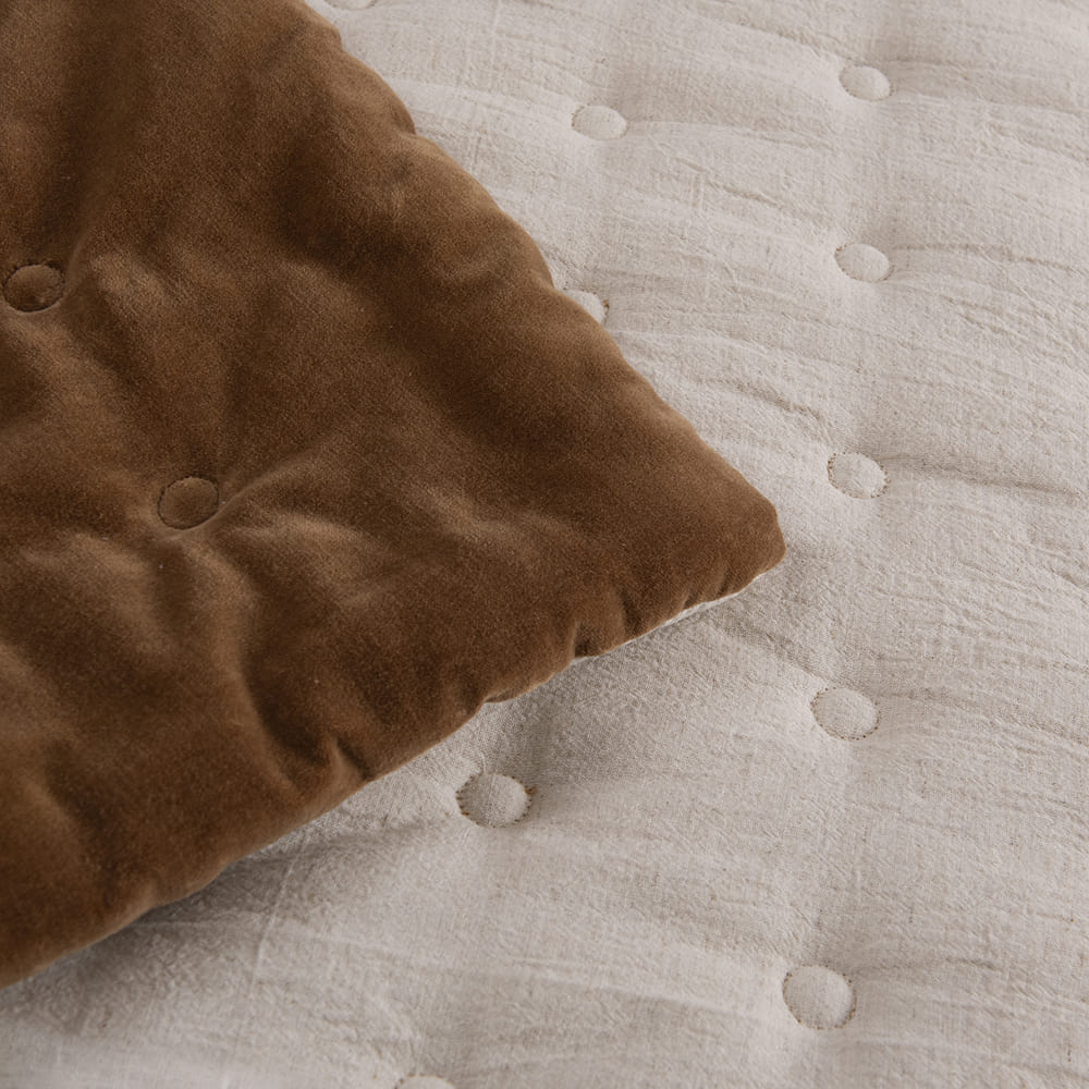 Piecera Velvet Camel