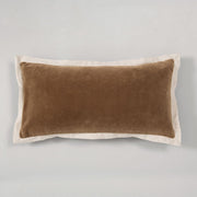 Cojín Velvet Borde Camel