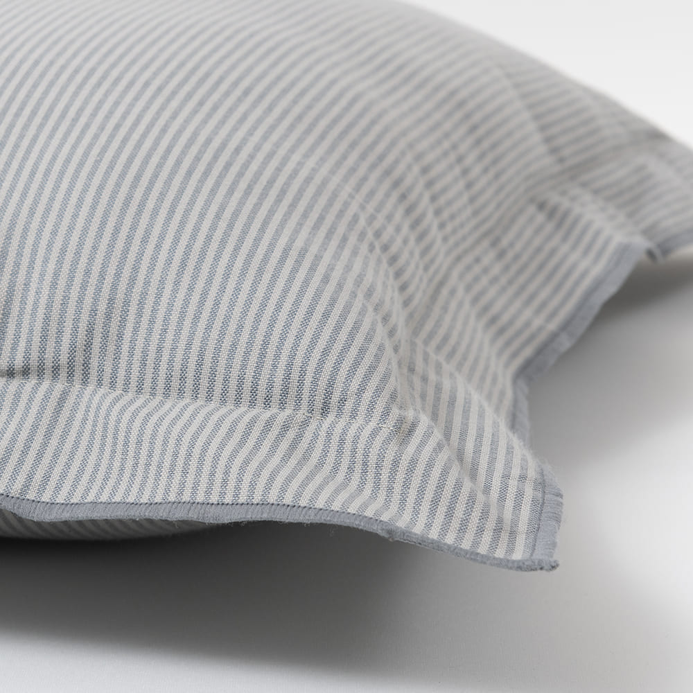 Cojín Bordes Líneas 45x45cm Gris
