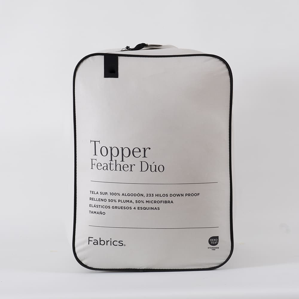 Topper Feather Duo King Blanco