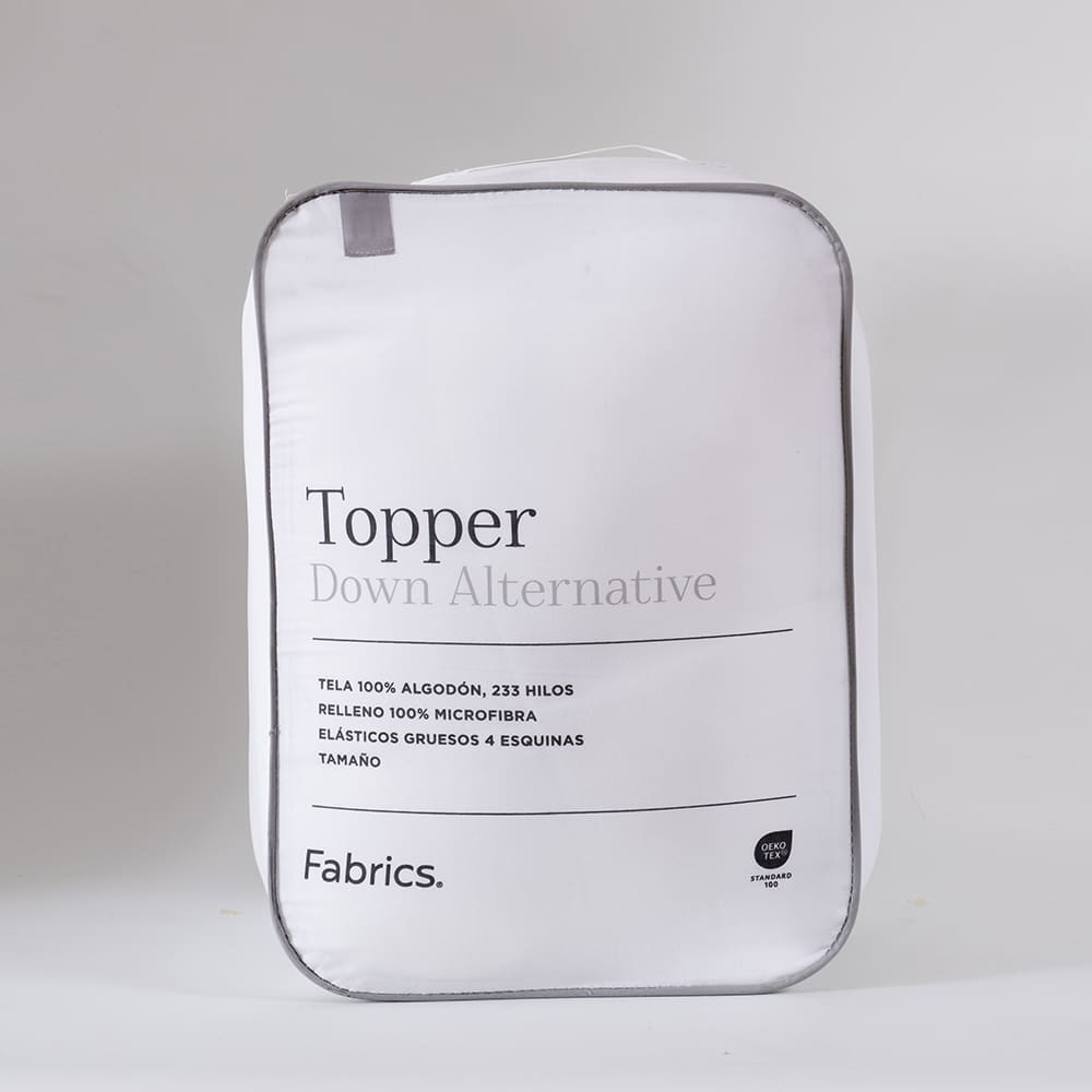 Topper Down Alternative Super King Blanco
