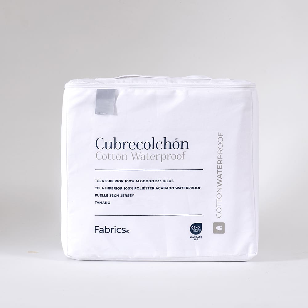 Cubrecolchón Cotton Waterproof Super King Blanco