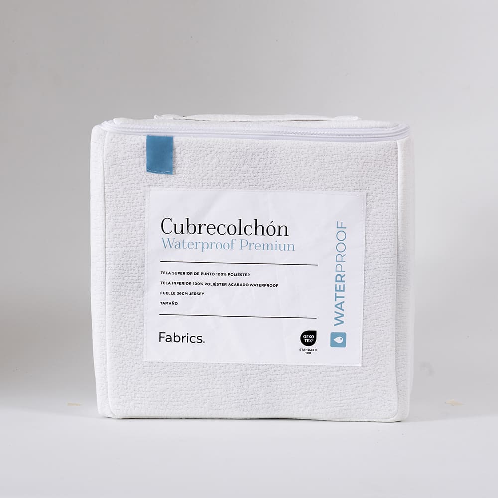 Cubrecolchón Waterproof 2 Plazas Blanco