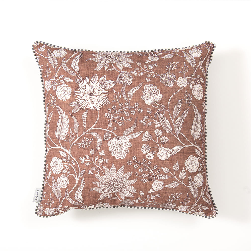 Cojín Estampado Kashmir Café