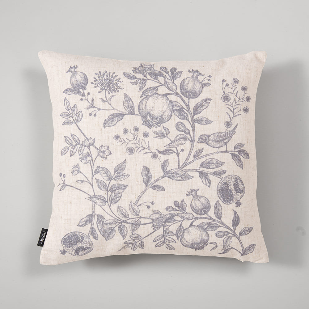 Cojín Estampado Granada Gris