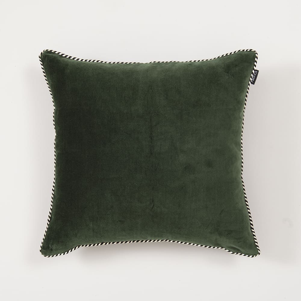 Cojín Velvet Pipe Verde