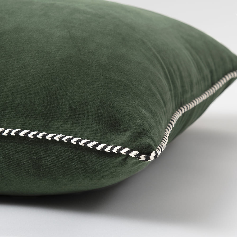 Cojín Velvet Pipe Verde