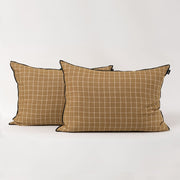 Set 2 Fundas Almohadas Sir 50x70cm Ocre