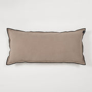 Cojín Lumbar Lino Borde Beige