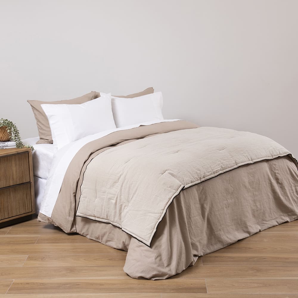 Piecera Lino Borde 90x230cm Natural