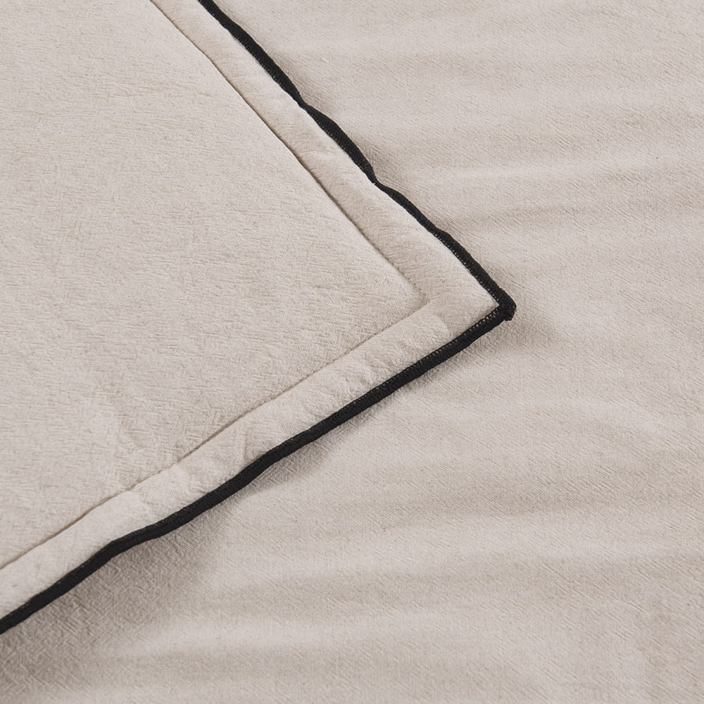 Piecera Lino Borde 90x230cm Natural