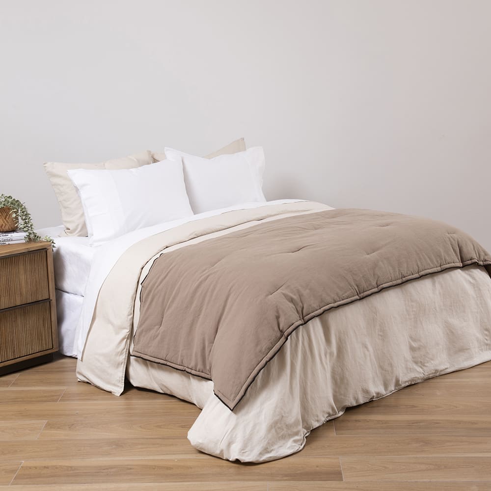 Piecera Lino Borde 90x230cm Beige