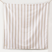 Toalla Playa XL Microfibra Rayas Beige