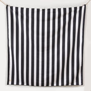 Toalla Playa XL Microfibra Rayas Negro