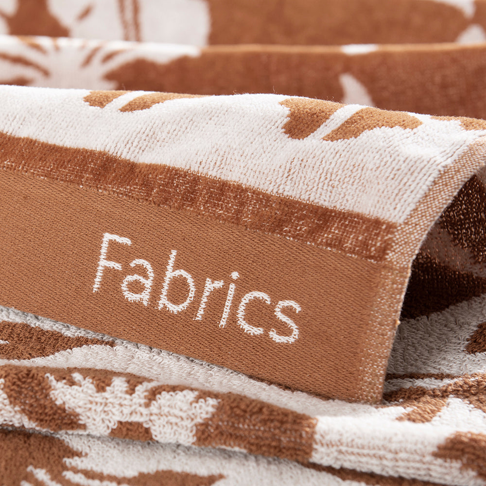 Toalla Playa Jacquard Boho Camel