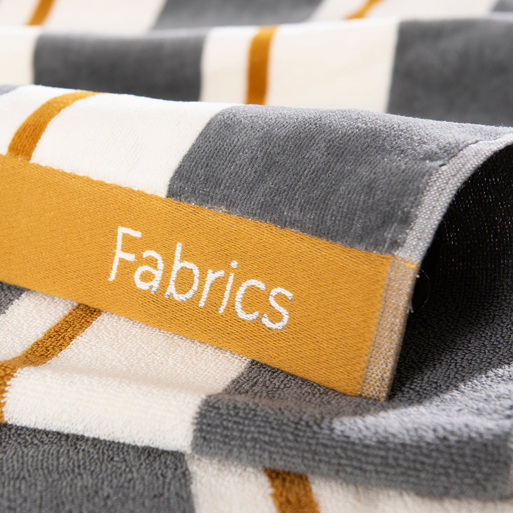Toalla Playa Jacquard Barcelo Gris